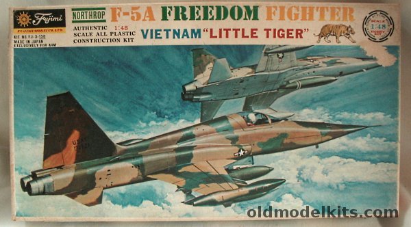 Fujimi 1/48 Northrop F-5A Tiger Freedom Fighter - USAF or RCAF, FJ-3-150 plastic model kit